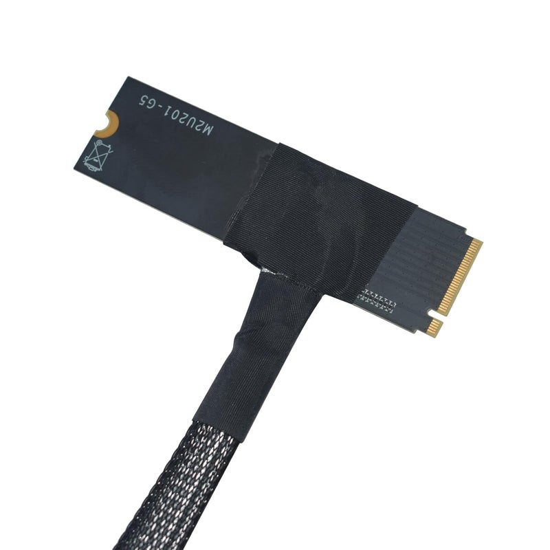 LetLinkSo PCIe 5.0 M.2 to U.2 Adapter, M.2 to SFF-8639 U.2 NVMe SSD Cable with 15Pin Power, Top Side Exit, 1.6ft (50cm) - Image 5